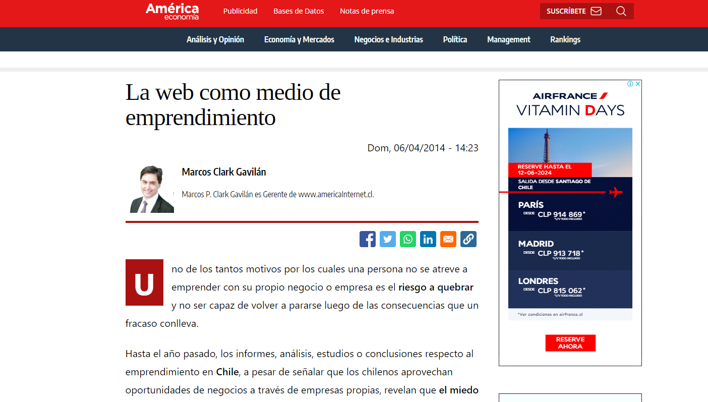 El Diseño Web como medio de Emprendimiento Diseño Web