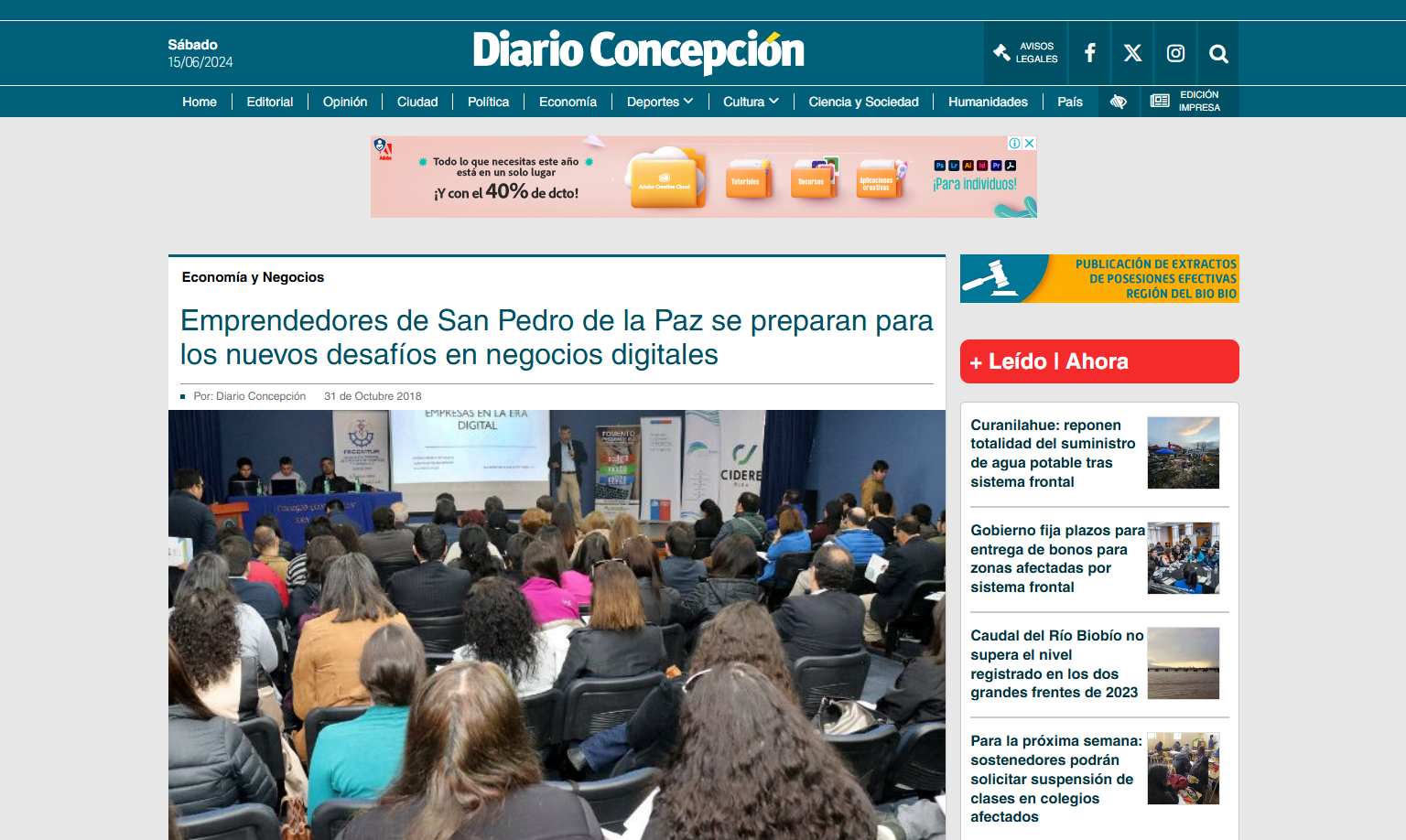 Emprendedores de San Pedro de la Paz se preparan para los nuevos desafíos en Negocios Digitales